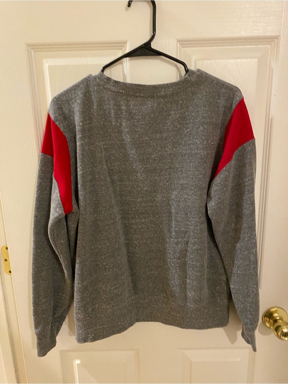 NFL San Francisco 49ers Gray and Red Crewneck Sweatshirt - Picture 2 of 3